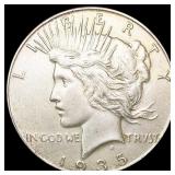 1935 Silver Peace Dollar CLOSELY UNCIRCULATED 1935 Silver Peace Dollar CLOSELY UNCIRCULATED