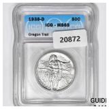 1938-D Oregon Trail Half Dollar ICG MS65 1938-D Oregon Trail Half Dollar ICG MS65
