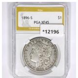 1896-S Morgan Silver Dollar PGA XF45 1896-S Morgan Silver Dollar PGA XF45