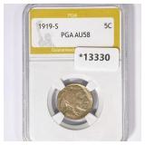 1919-S Buffalo Nickel PGA AU58 1919-S Buffalo Nickel PGA AU58