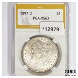 1897-O Morgan Silver Dollar PGA MS63 1897-O Morgan Silver Dollar PGA MS63