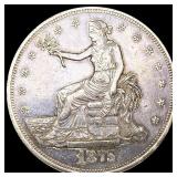 1875-CC Silver Trade Dollar CHOICE AU 1875-CC Silver Trade Dollar CHOICE AU