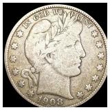 1908-D Barber Half Dollar NICELY CIRCULATED 1908-D Barber Half Dollar NICELY CIRCULATED