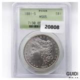 1881-S Morgan Silver Dollar PCGS MS65 1881-S Morgan Silver Dollar PCGS MS65