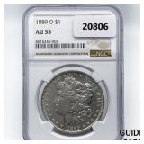 1889-O Morgan Silver Dollar NGC AU55 1889-O Morgan Silver Dollar NGC AU55