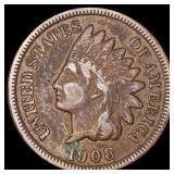 1908-S Indian Head Cent CLOSELY UNCIRCULATED 1908-S Indian Head Cent CLOSELY UNCIRCULATED
