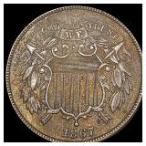 1867 Two Cent Piece CLOSELY UNCIRCULATED 1867 Two Cent Piece CLOSELY UNCIRCULATED