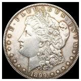 1899-S Morgan Silver Dollar ABOUT UNCIRCULATED 1899-S Morgan Silver Dollar ABOUT UNCIRCULATED