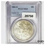 1882-O Morgan Silver Dollar PCGS MS64 1882-O Morgan Silver Dollar PCGS MS64