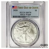 2020 American Silver Eagle PCGS MS70 2020 American Silver Eagle PCGS MS70