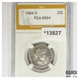 1904-O Barber Quarter PGA MS64 1904-O Barber Quarter PGA MS64