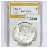 1890-O Morgan Silver Dollar PGA MS64 1890-O Morgan Silver Dollar PGA MS64