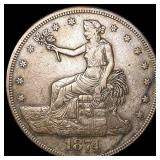 1874-S Silver Trade Dollar LIGHTLY CIRCULATED 1874-S Silver Trade Dollar LIGHTLY CIRCULATED