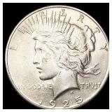 1925-S Silver Peace Dollar CLOSELY UNCIRCULATED 1925-S Silver Peace Dollar CLOSELY UNCIRCULATED
