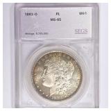 1883-O Morgan Silver Dollar SEGS MS65 PL 1883-O Morgan Silver Dollar SEGS MS65 PL