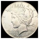 1928 Silver Peace Dollar CLOSELY UNCIRCULATED 1928 Silver Peace Dollar CLOSELY UNCIRCULATED