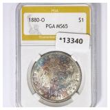 1880-O Morgan Silver Dollar PGA MS65 1880-O Morgan Silver Dollar PGA MS65