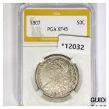 1807 Capped Bust Half Dollar PGA XF45 1807 Capped Bust Half Dollar PGA XF45