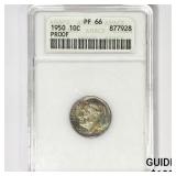 1950 Roosevelt Dime ANACS PF66 1950 Roosevelt Dime ANACS PF66