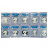 10 2021-W American Silver Eagles ICG-PR70 DCAM 10 2021-W American Silver Eagles ICG-PR70 DCAM