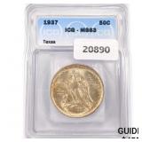 1937 Texas Half Dollar ICG MS63 1937 Texas Half Dollar ICG MS63