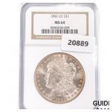 1882-CC Morgan Silver Dollar NGC MS64 1882-CC Morgan Silver Dollar NGC MS64