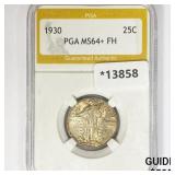 1930 Standing Liberty Quarter PGA MS64+ FH 1930 Standing Liberty Quarter PGA MS64+ FH