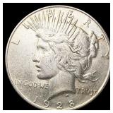 1928-S Silver Peace Dollar CLOSELY UNCIRCULATED 1928-S Silver Peace Dollar CLOSELY UNCIRCULATED