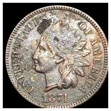 1874 Indian Head Cent CLOSELY UNCIRCULATED 1874 Indian Head Cent CLOSELY UNCIRCULATED