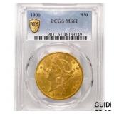 1900 $20 Gold Double Eagle PCGS MS61 1900 $20 Gold Double Eagle PCGS MS61