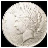 1927-D Silver Peace Dollar ABOUT UNCIRCULATED 1927-D Silver Peace Dollar ABOUT UNCIRCULATED