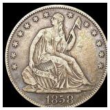 1858-O Seated Liberty Half Dollar NICELY 1858-O Seated Liberty Half Dollar NICELY