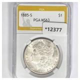 1885-S Morgan Silver Dollar PGA MS63 1885-S Morgan Silver Dollar PGA MS63