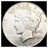 1928-S Silver Peace Dollar UNCIRCULATED 1928-S Silver Peace Dollar UNCIRCULATED
