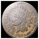 1869 Indian Head Cent NICELY CIRCULATED 1869 Indian Head Cent NICELY CIRCULATED