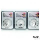 2023 Set (3) 1oz G.B. S2£ NGC MS69 Q. Elizabeth 2023 Set (3) 1oz G.B. S2£ NGC MS69 Q. Elizabeth