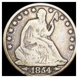 1854-O Arrows Seated Liberty Half Dollar NICELY 1854-O Arrows Seated Liberty Half Dollar NICELY