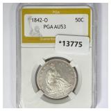 1842-O Seated Liberty Half Dollar PGA AU53 1842-O Seated Liberty Half Dollar PGA AU53
