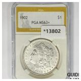 1902 Morgan Silver Dollar PGA MS63+ 1902 Morgan Silver Dollar PGA MS63+