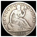 1846 Seated Liberty Half Dollar NICELY CIRCULATED 1846 Seated Liberty Half Dollar NICELY CIRCULATED
