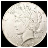 1928 Silver Peace Dollar CLOSELY UNCIRCULATED 1928 Silver Peace Dollar CLOSELY UNCIRCULATED
