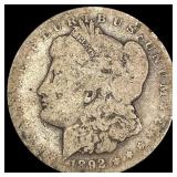 1892-CC Morgan Silver Dollar NICELY CIRCULATED 1892-CC Morgan Silver Dollar NICELY CIRCULATED