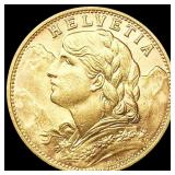 1935 Swiss .1867oz Gold 20 Francs CHOICE BU 1935 Swiss .1867oz Gold 20 Francs CHOICE BU