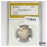 1928-S Standing Liberty Quarter PGA MS64 FH 1928-S Standing Liberty Quarter PGA MS64 FH