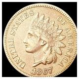 1867 Indian Head Cent CLOSELY UNCIRCULATED 1867 Indian Head Cent CLOSELY UNCIRCULATED