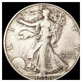 1938-D Walking Liberty Half Dollar NICELY 1938-D Walking Liberty Half Dollar NICELY
