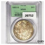 1882-S Morgan Silver Dollar PCGS MS65 1882-S Morgan Silver Dollar PCGS MS65