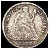 1877-CC DDR Seated Liberty Dime LIGHTLY CIRCULATED 1877-CC DDR Seated Liberty Dime LIGHTLY CIRCULATED