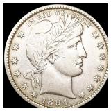 1894-O Barber Quarter CLOSELY UNCIRCULATED 1894-O Barber Quarter CLOSELY UNCIRCULATED