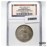 1861-O Seated Lib. 50C NGC Shipwreck Effect SS 1861-O Seated Lib. 50C NGC Shipwreck Effect SS